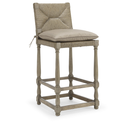 Henri II Rush Barstool (armless)