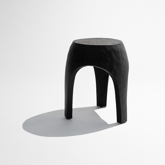 Arp Side Table (composite stone, Raven)