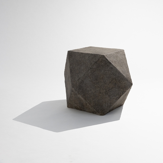 Pascal Side Table (composite stone, Charcoal)