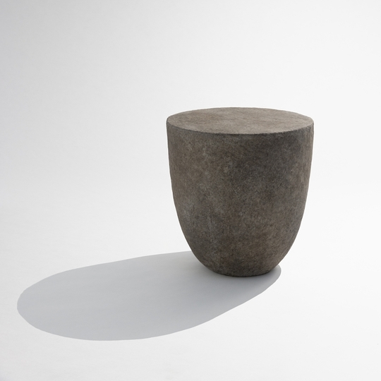 Rioja Side Table (composite stone, Charcoal)