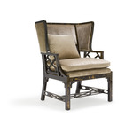 Chinese Chippendale Wing Chair (large)